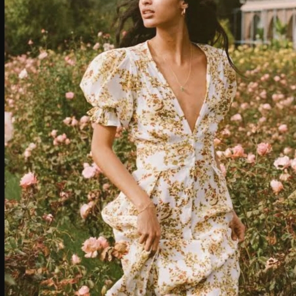 Faithfull the Brand Dresses & Skirts - Faithfull The Brand Midi Dress - Rafa Midi Dress